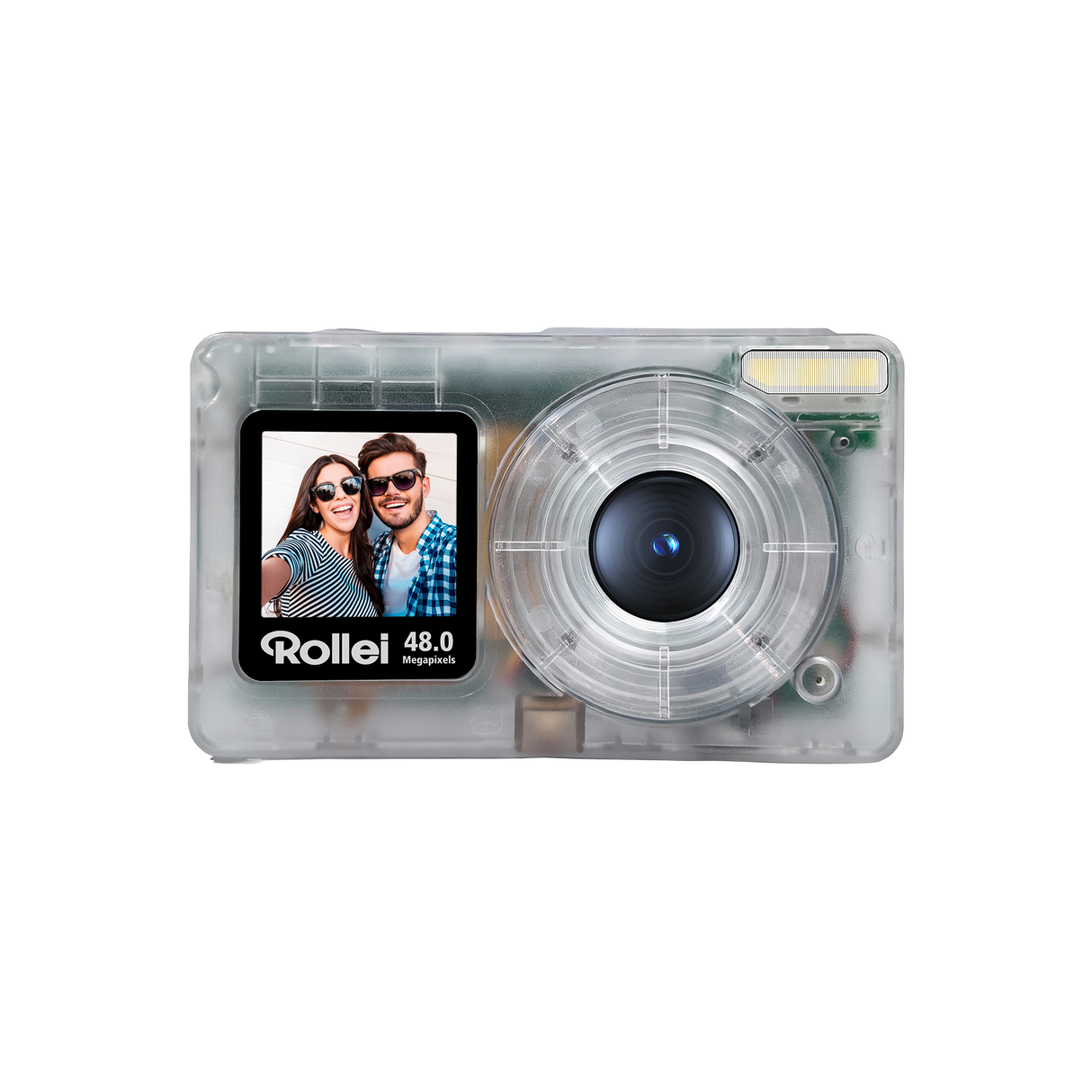 Compactline Pocket | Transparent Clear | 48 MP Digitalkamera mit 4K