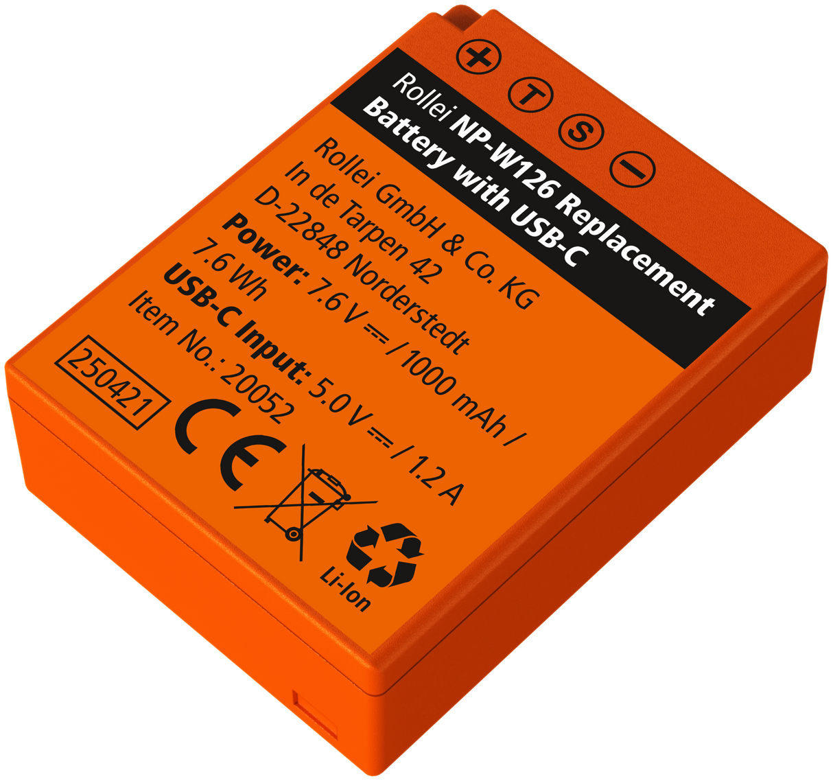 Kamera-Akku mit USB-C