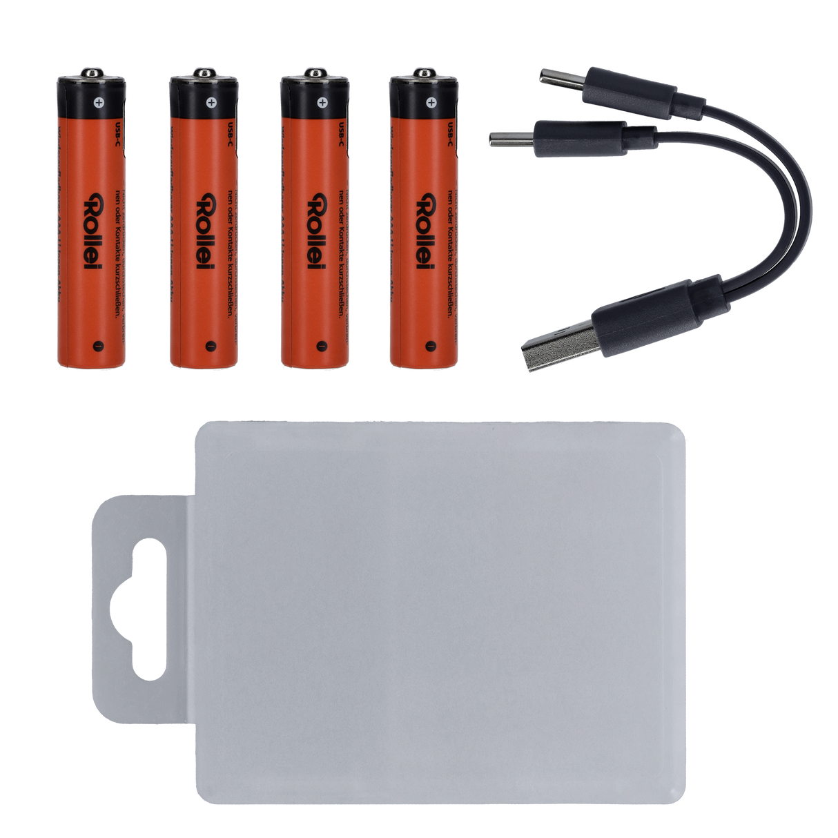 USB-C Li-Ion Akkus (wiederaufladbar) – 4er-Pack