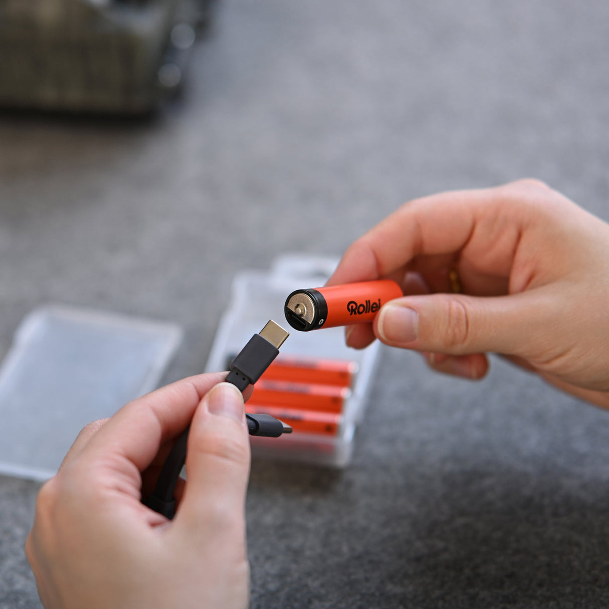 USB-C Li-Ion Akkus (wiederaufladbar) – 4er-Pack