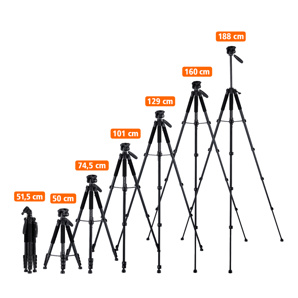 Stativ I Aluminium I Compact Traveler Star S4