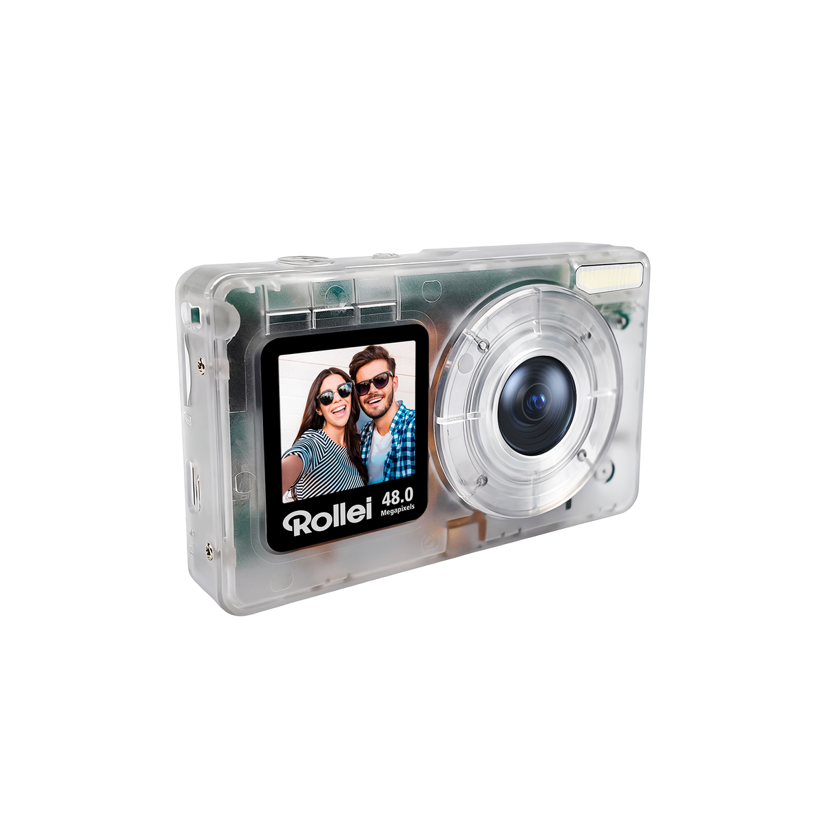 Compactline Pocket | Transparent Clear | 48 MP Digitalkamera mit 4K