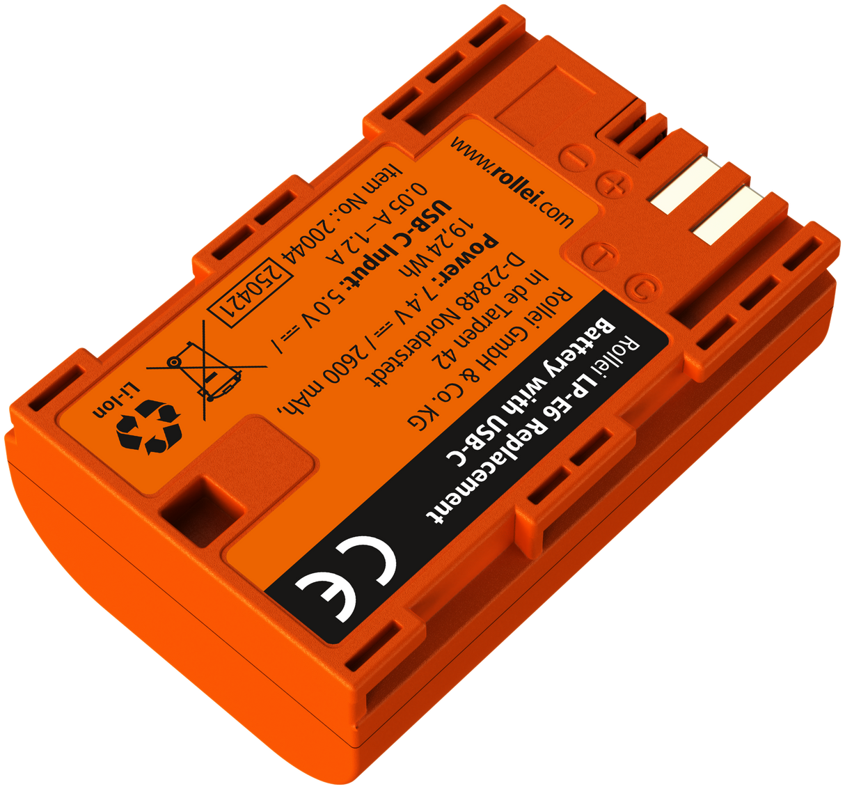 Kamera-Akku mit USB-C