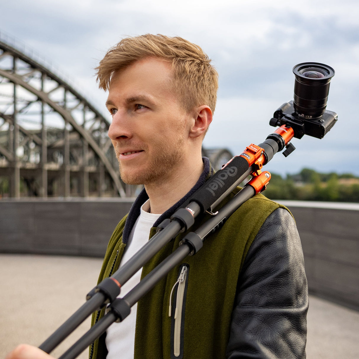 B-Ware: Compact Traveler No. 1 - Carbon Stativ - Orange