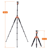 B-Ware: Compact Traveler No. 1 - Carbon Stativ - Orange