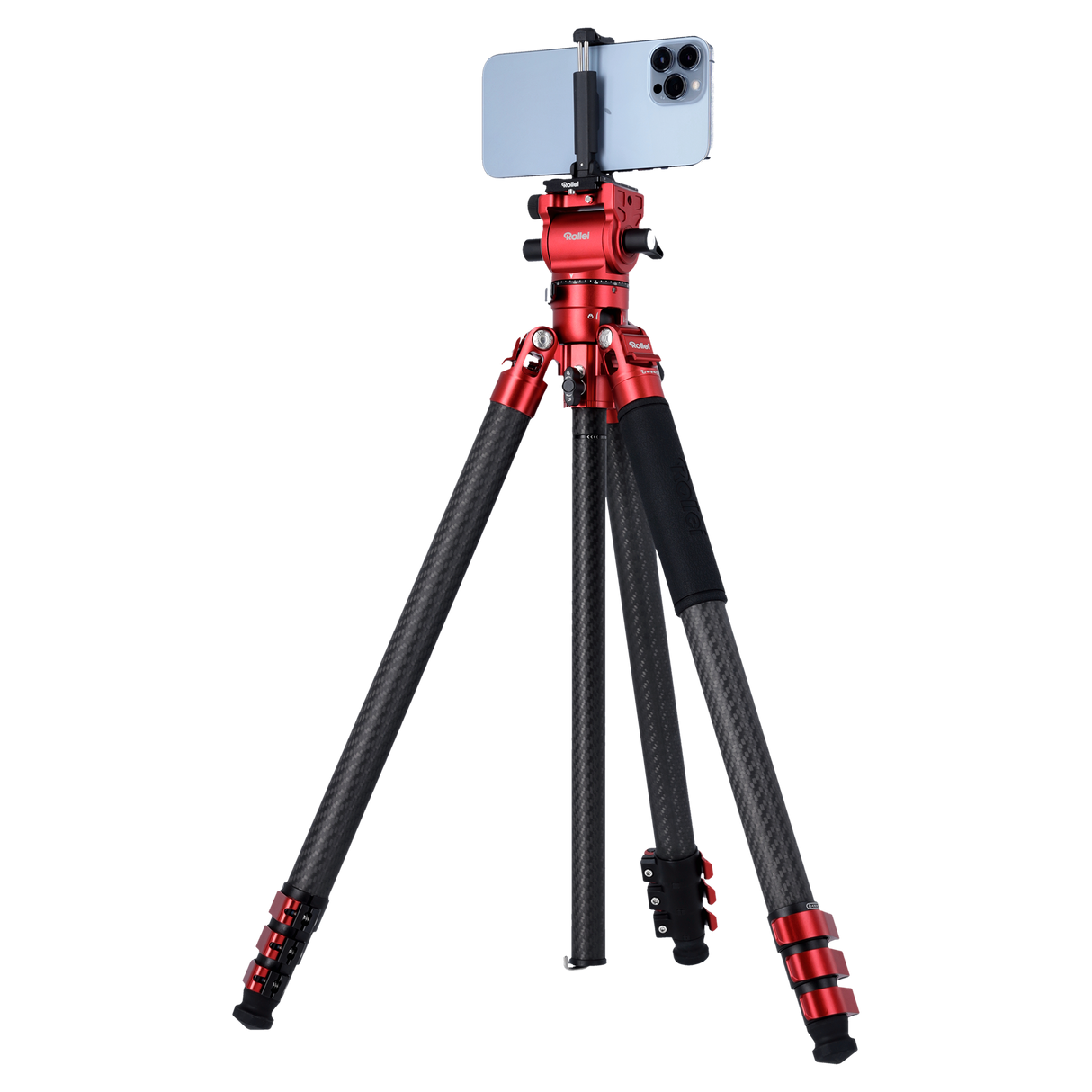 B-Ware: Easy Traveler XL Carbon Videostativ Red