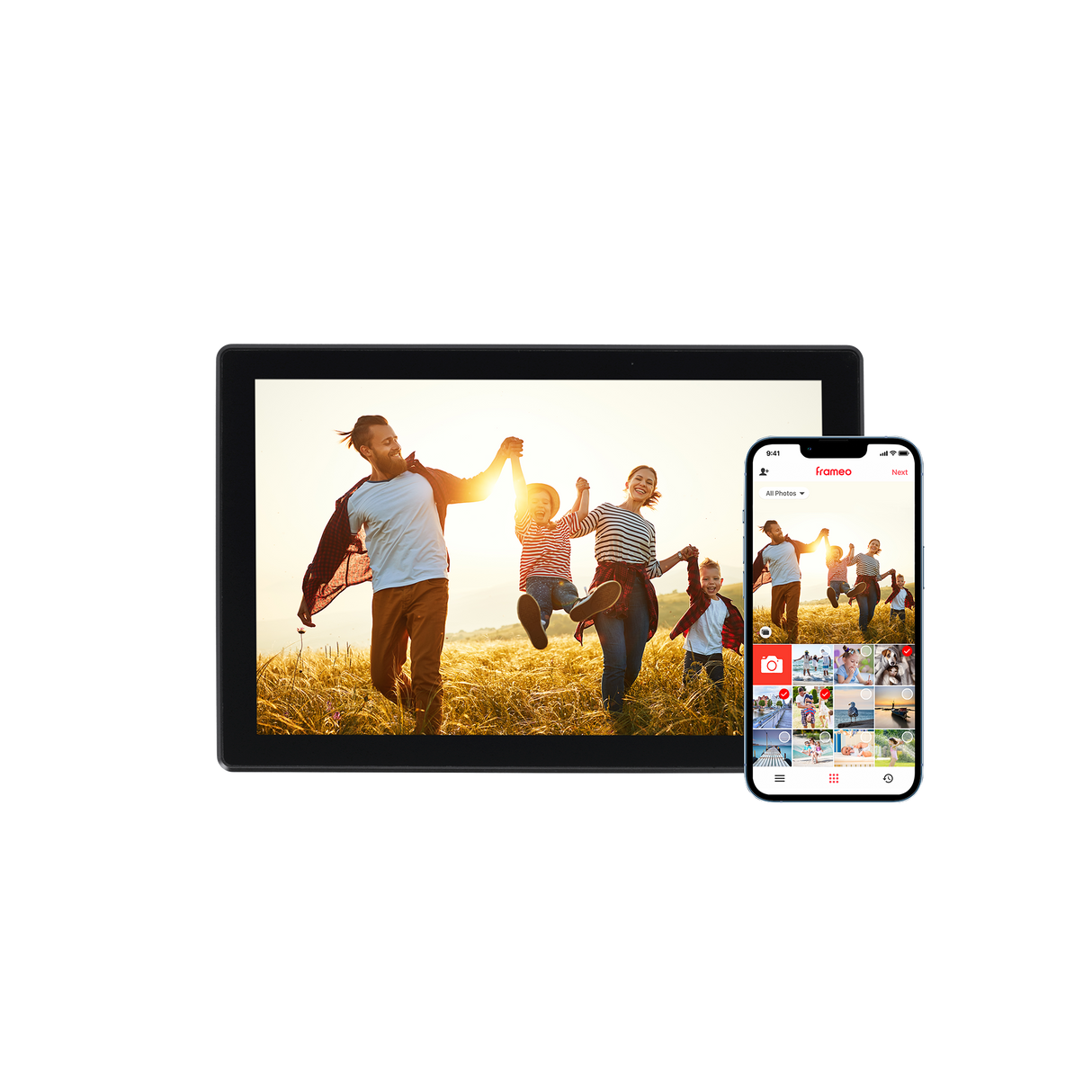 Smarter Bilderrahmen | 10" Diagonale | Wifi | Frameo App | Modell 106 Portable