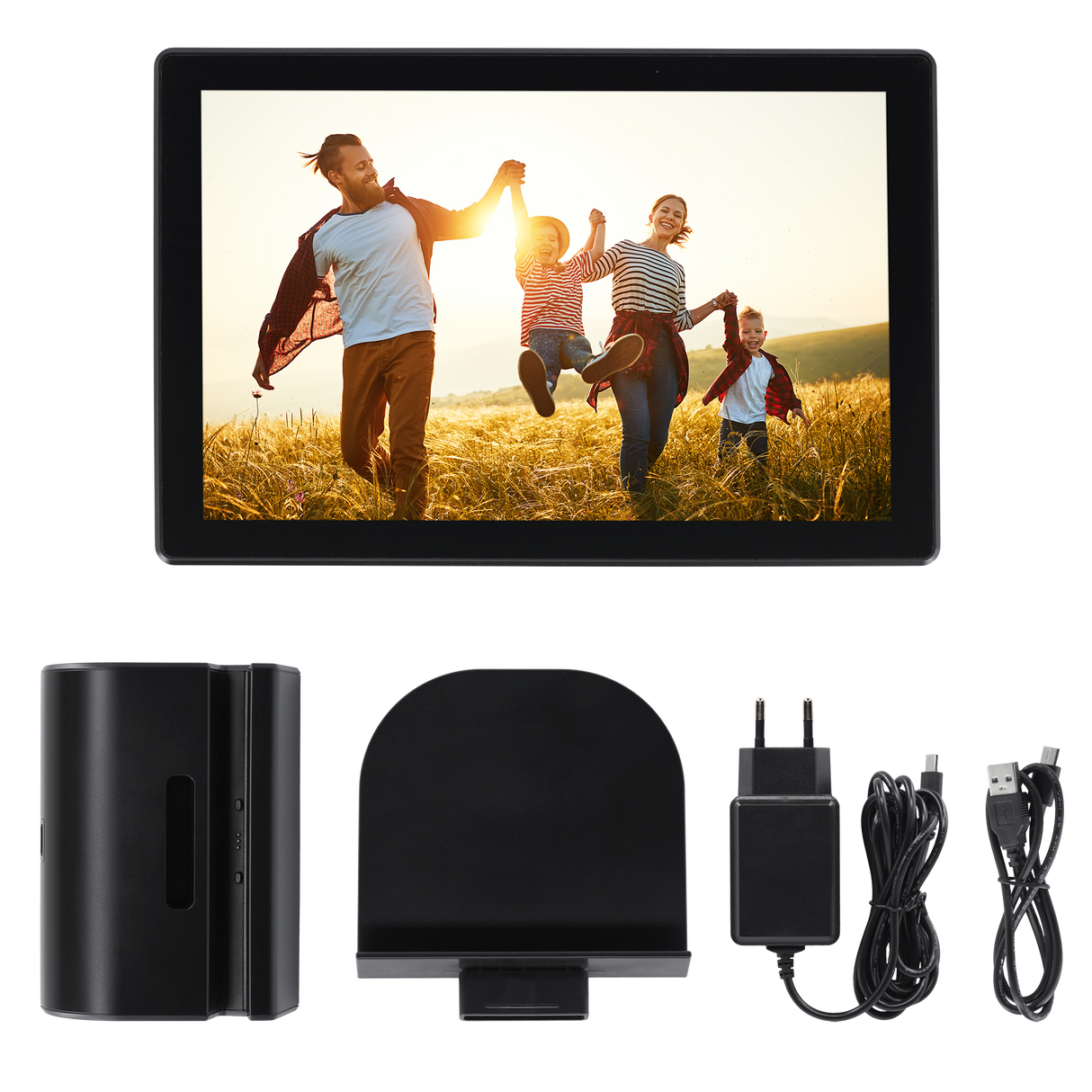 Smarter Bilderrahmen | 10" Diagonale | Wifi | Frameo App | Modell 106 Portable