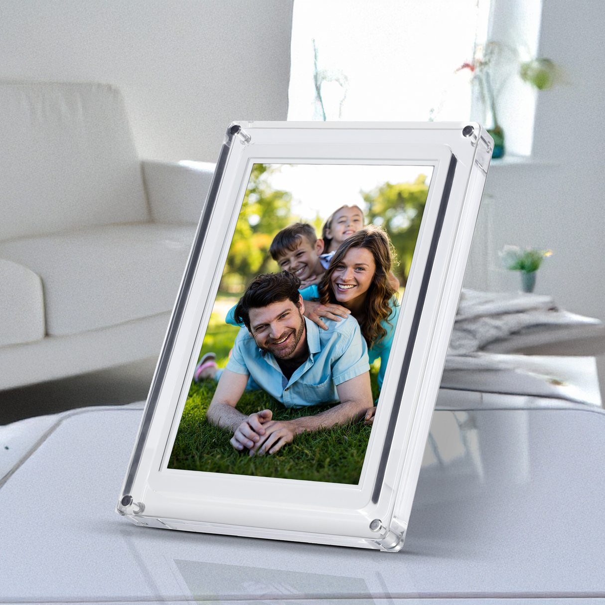 Smarter Bilderrahmen | 10,1" Diagonale | WiFi | Frameo App | Acryl | Modell 109