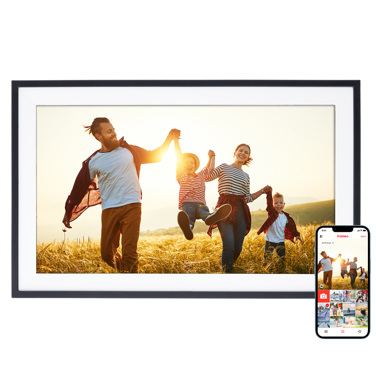 Smarter Bilderrahmen | 15,6" Diagonale | WiFi | Frameo App | Modell 151