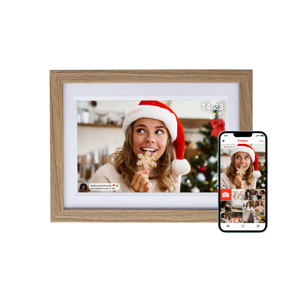 Smarter Bilderrahmen | 10,1" Diagonale | WiFi | Frameo App | Modell 1010