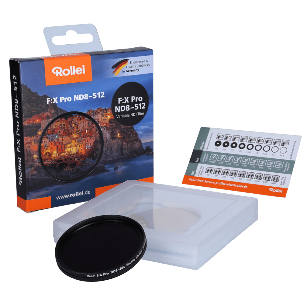 Rollei Filter B-Ware: F:X Pro Variabler Filter ND8-512 - 49 mm