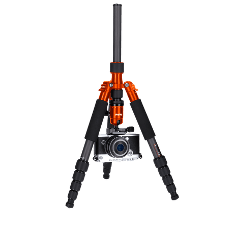 Rollei Stative B-Ware: Compact Traveler No. 1 - Carbon Stativ - Orange