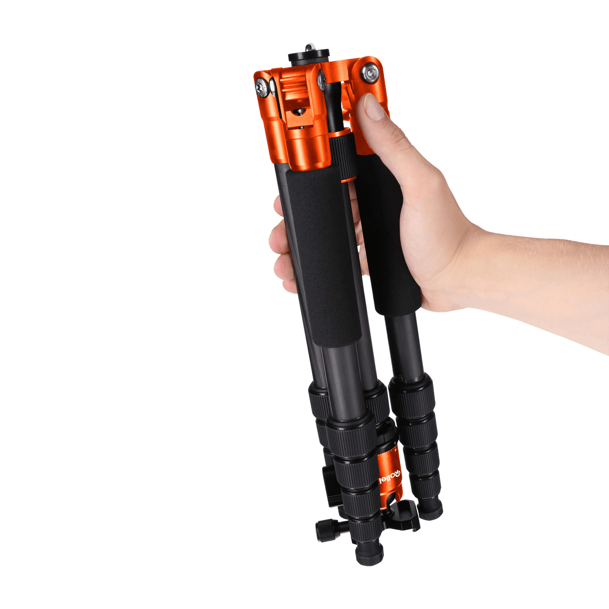 Rollei Stative B-Ware: Compact Traveler No. 1 - Carbon Stativ - Orange