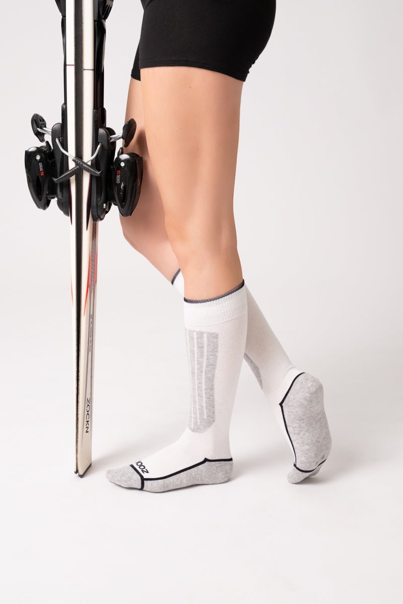 Ski Socken  | 1 Paar | Bio-Baumwolle & Merinowolle | Unisex